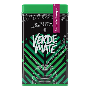 Yerbera – Tin can + Verde Mate Frutos del Bosque 0.5kg 