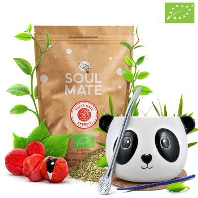 Yerba Mate set Soul Mate Energia 500g Calabash + Bombilla