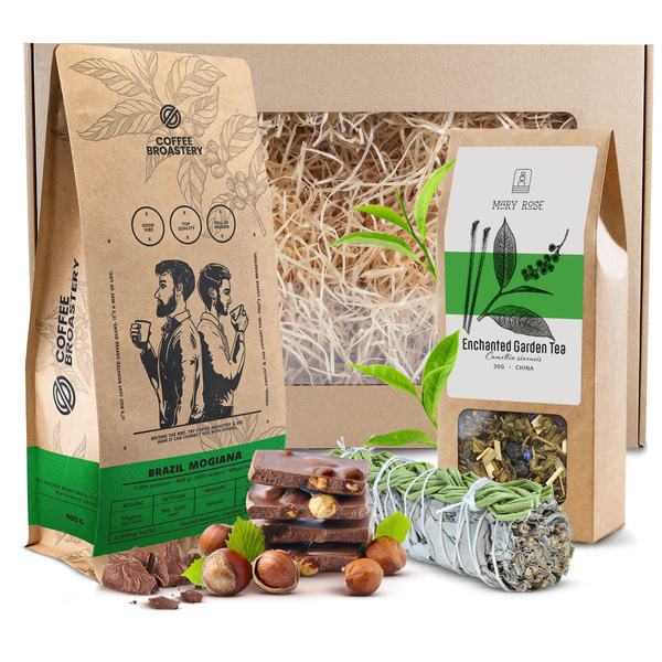 Gift Set Bro Coffee Roastery + Tea + White Sage Incense