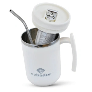Christmas Gift Set Yerba Mate Verde Mate Game On 400g + Yerbomos and Thermal Mug