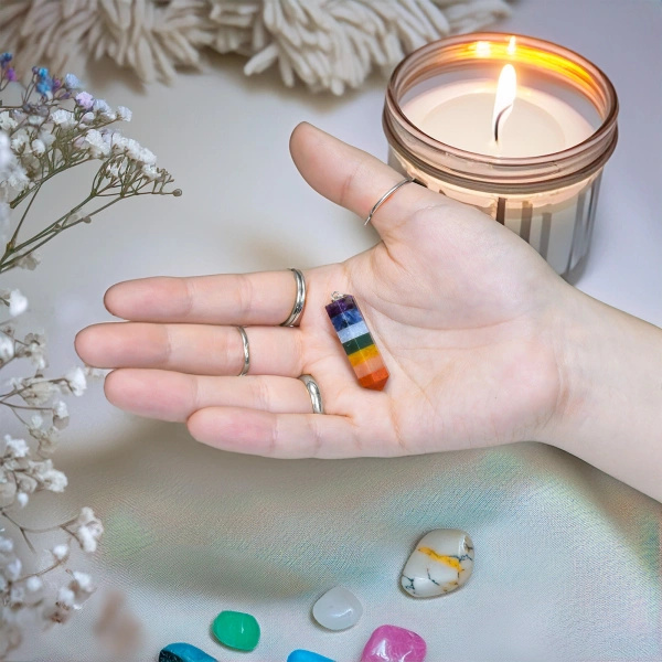 Esoteric 7 Chakras Gift Set: Natural Incense + Pendant + Bracelet