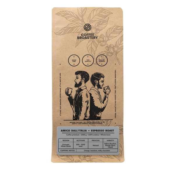 Coffee Broastery - Whole Bean Coffee Amico dall'Italia Espresso Roast 1kg