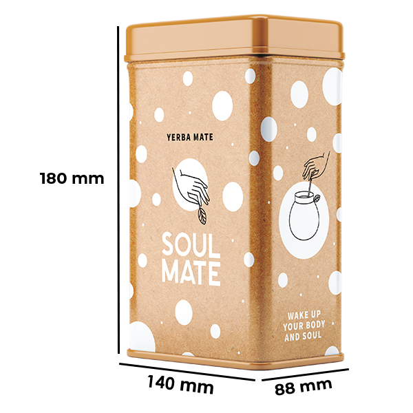 Yerbera – Tin can + Soul Mate Orgánica Menta Limon 0.5kg