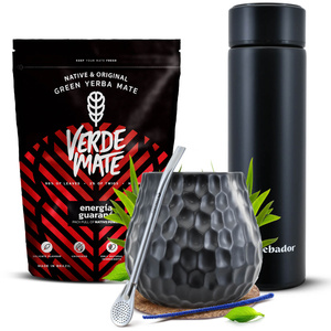 Yerba Mate Set Verde Mate 400g 0,4kg Thermos LED