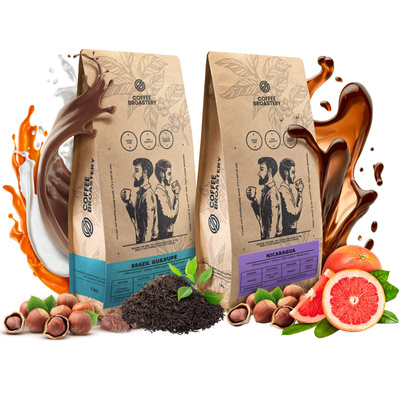 Set of Bro Coffee Roastery Nicaragua Colibrí Azul + Brazil Guaxupe 2x1kg (2kg)