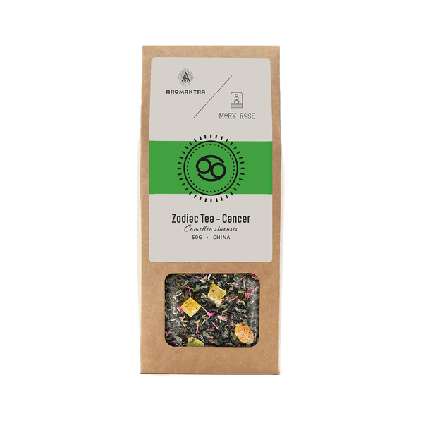 Set for Cancer: zodiac tea + magic gemstone