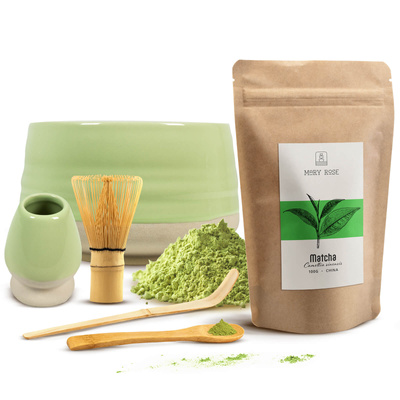 Matcha tea brewing set