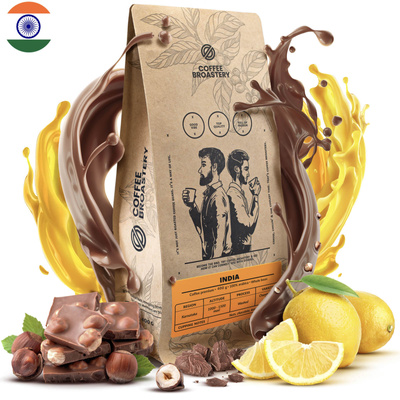 Coffee Broastery - Whole Bean Coffee India Karnataka Premium 1kg