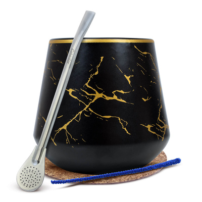 Yerba Mate Accessories Set: Calabash + Bombilla