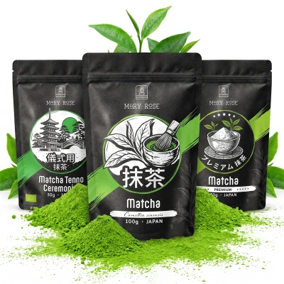 Set of 3 Japanese Organic Matcha Teas: Ceremonial + Premium + Culinary