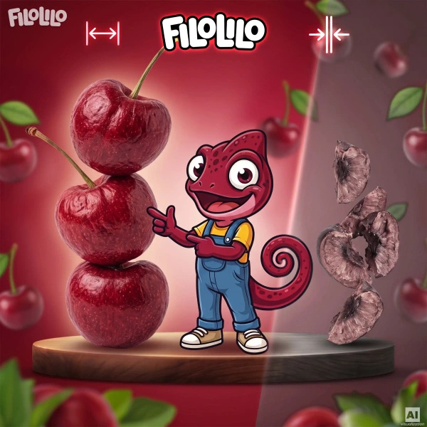 FiloLilo – Freeze-dried whole pitted cherries 100g
