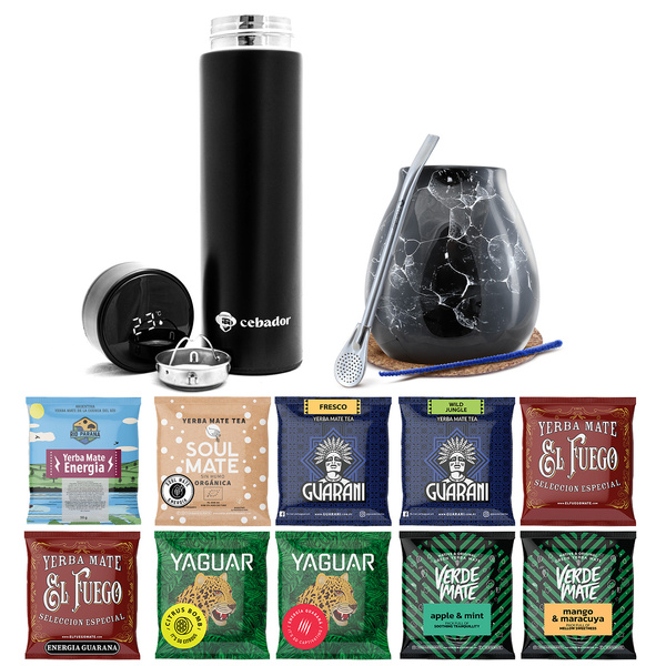Yerba Mate Starter Set 10x50g 500g Thermos