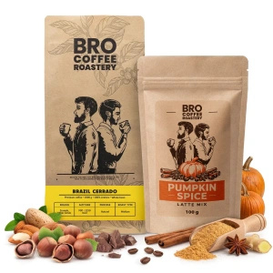 Set for Pumpkin Spice Latte: Coffee Bro Coffee Roastery Brazil Cerrado 1kg + Pumpkin Spice Latte Mix 100g