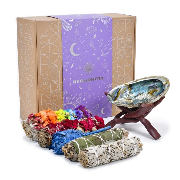 Esoteric Gift Set: Natural White Sage Incense + Accessories