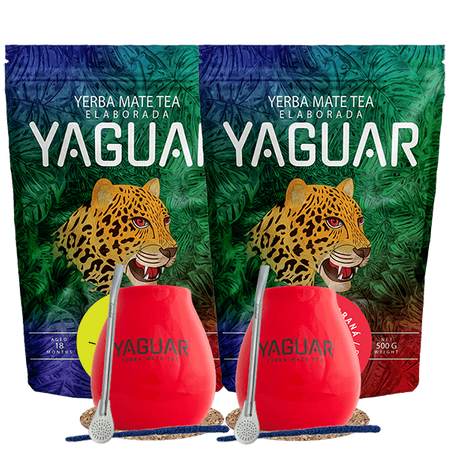 Yerba Mate Set Yaguar Energia 500g + Yaguar Limon 500g