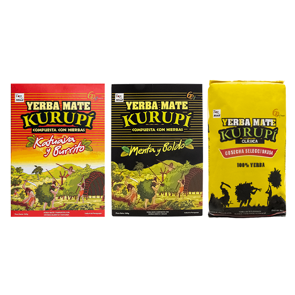 Yerba Mate Set Kurupi 3x500g
