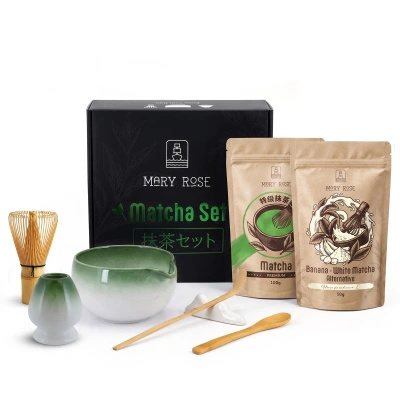 Gift Set for Colourful Matcha Latte: Matcha + White Matcha + Accessories