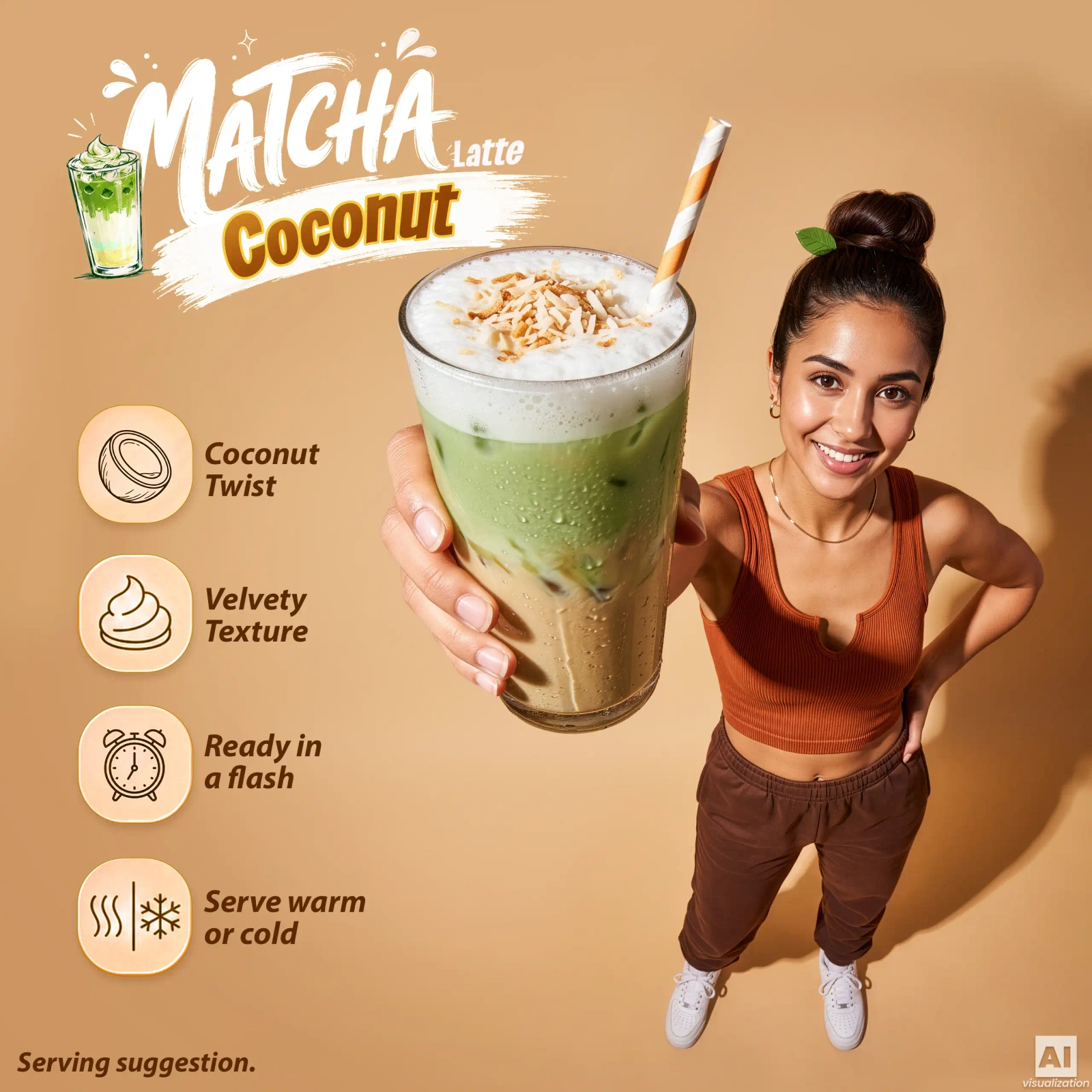 Mary Rose – Coconut Matcha Latte