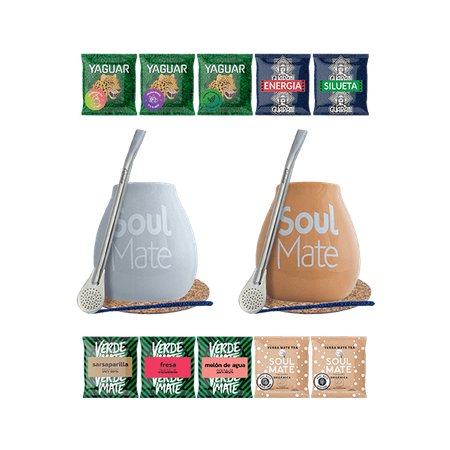 2x matero + Yerba Mate 10x50g