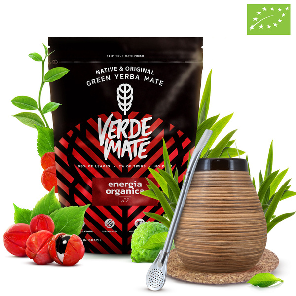 Yerba Mate Set Verde Mate 400g 0.4kg Calabash + Bombilla