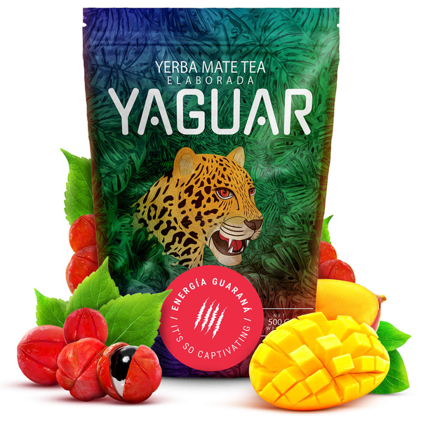 Yerba Mate Set Yaguar 500g 0.5kg Yerbomos XL + Calabash + Bombilla