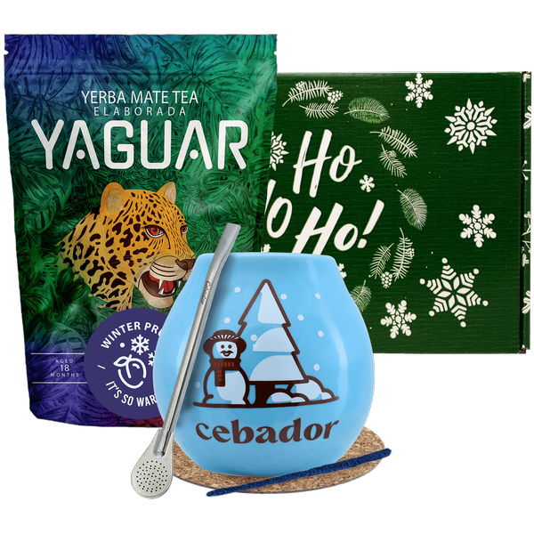 Winter Gift Set Yerba Mate Yaguar Winter Prune 0.5kg