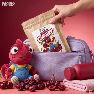 FiloLilo – Freeze-dried whole pitted cherries 100g