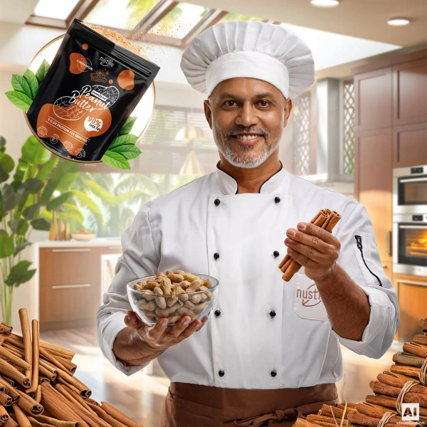 Nustino – Powdered Peanut Butter – Cinnamon (no sugar added) 400g