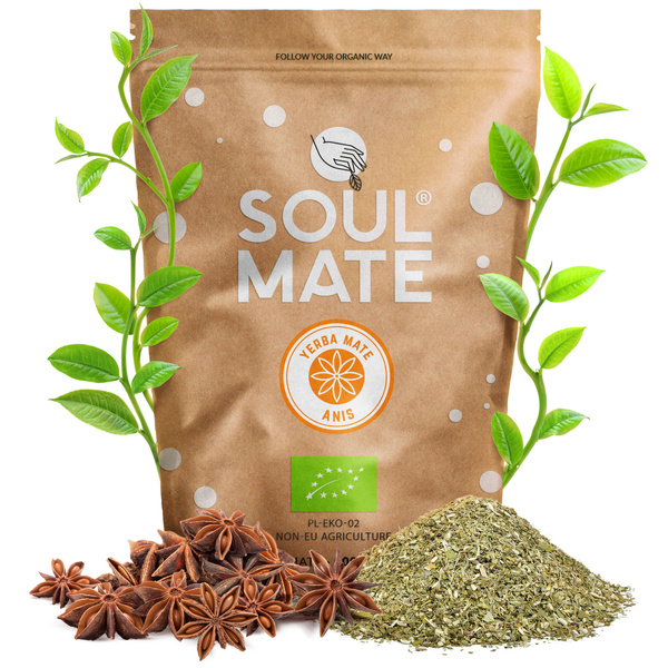 Yerba Mate Set Soul Mate Organica 2x500g 1kg Calabash + Bombilla