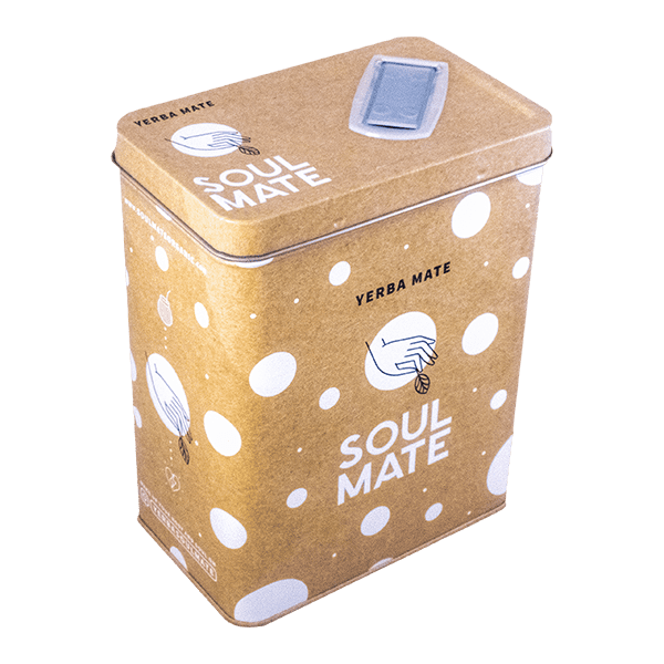 Yerbera – Tin can + Soul Mate Orgánica Menta Limon 0.5kg