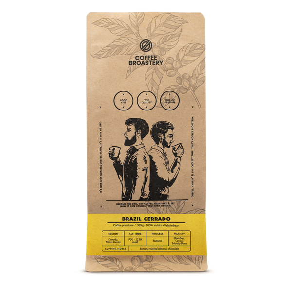Set of Bro Coffee Roastery Brazil Cerrado + Brazil Guaxupe 2x1kg (2kg)