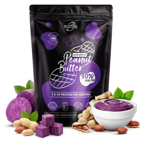 Nustino – Powdered Peanut Butter – Ube (no sugar added) 400g