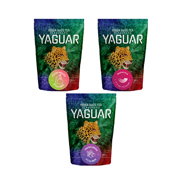 Yerba Mate Yaguar Fruit set 3x500g 1.5kg