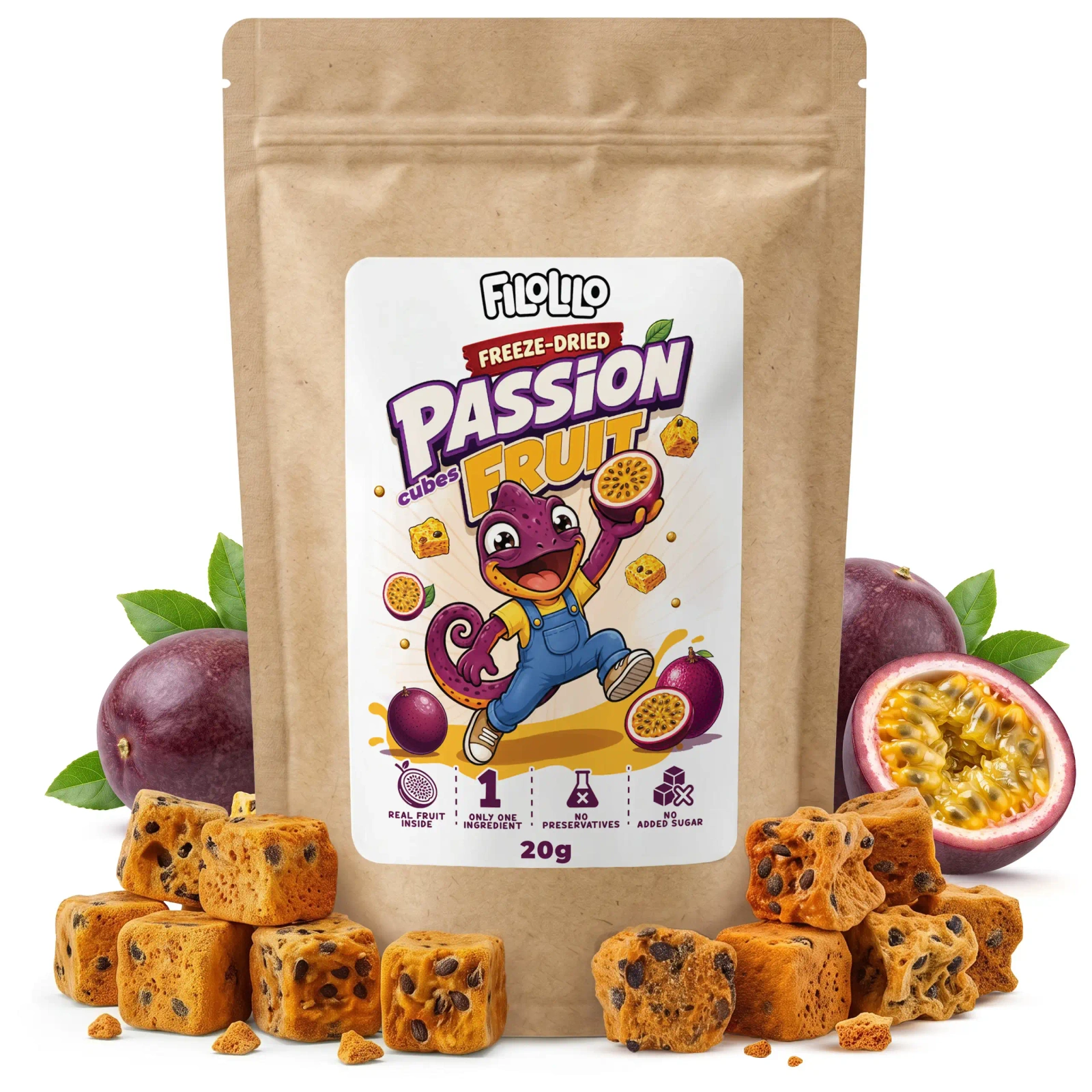 FiloLilo freeze-dried passion fruit