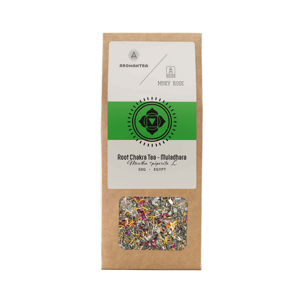 Set for Root Chakra (Muladhara): chakra tea + magic gemstone