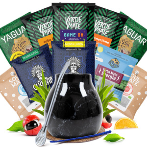 Yerba Mate Set: 10x50g samples + Calabash + Bombilla