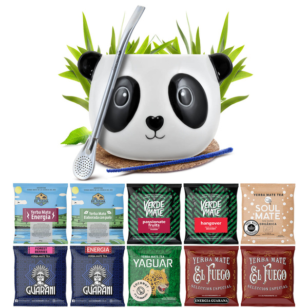 Yerba Mate 10x50g 500g sample set + accessories