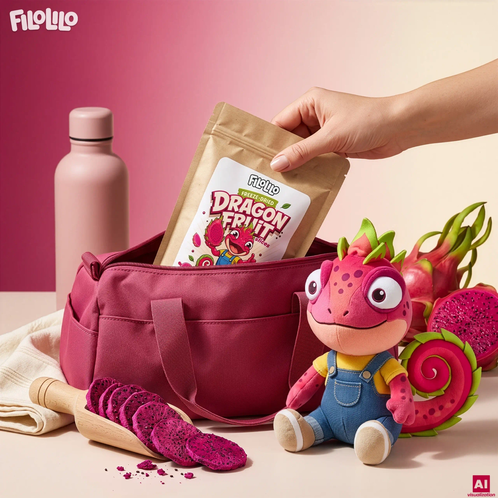FiloLilo freeze-dried dragon fruit