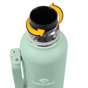 YerbaGo – Thermos with Mate Gourd and Bombilla 1.3 L – pistachio