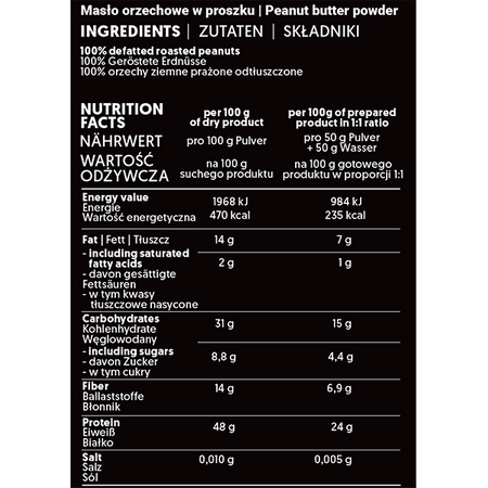 Nustino Powdered Peanut Butter 3x200g