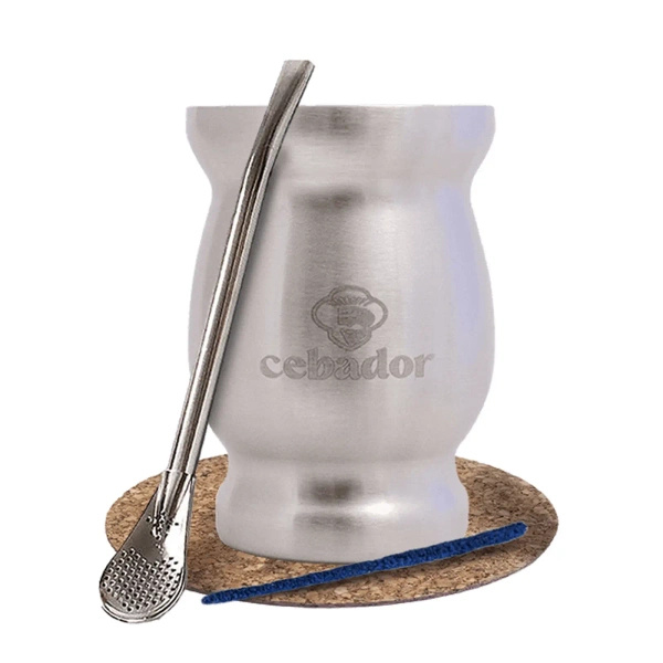 Yerba Mate Accessories Set: thermal mate gourd TermoMate + bombilla