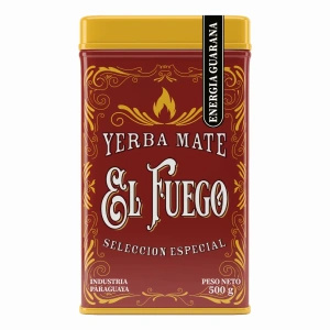 Yerbera – Tin can + El Fuego Energia Guarana 0.5kg