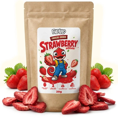 FiloLilo – Freeze-dried strawberry slices 20g