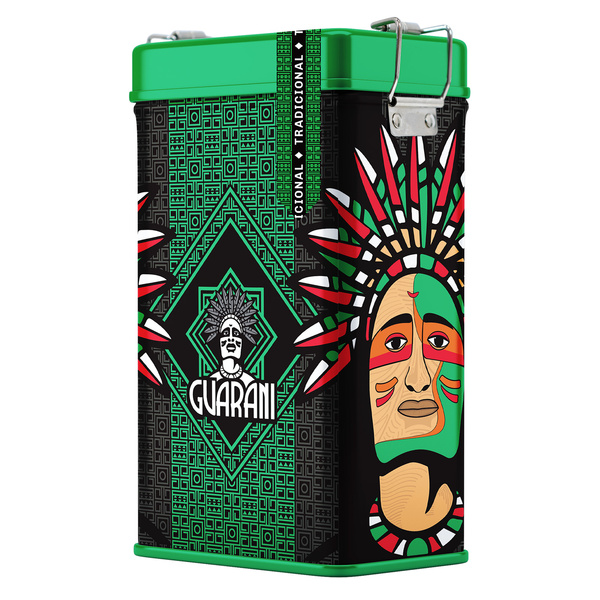 Yerbera – Tin can + Guarani Elaborada con Palo Tradicional 0.5kg