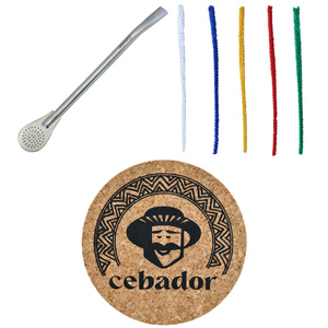 Yerba Mate Set 10x50g 2x Calabash + 2x Bombilla