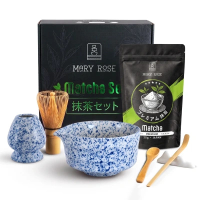 Gift Set: Japanese Premium Matcha + matchawan + Bamboo Accessories