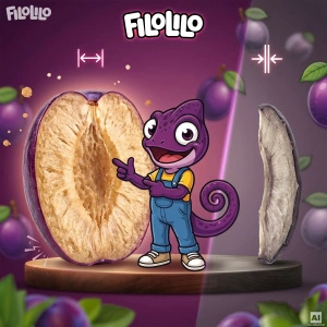 FiloLilo – Freeze-dried plum halves 100g