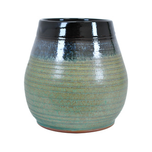 Ceramic Mate Cup Niebla (black-green) 300ml – Crater series