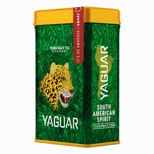 Yerbera + Yaguar Amore 500 g 0.5 kg – Brazilian yerba mate with fruit and herbs in a tin can 