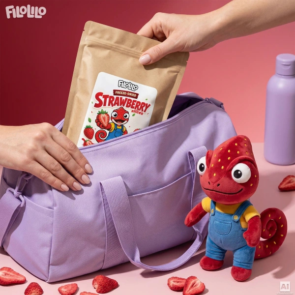 FiloLilo – Freeze-dried strawberry slices 100g